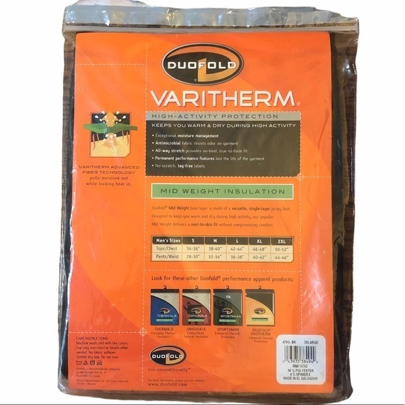 5 for $25 ❄️ Thermal Long Johns Duofold Varitherm Men’s Mid-Weight Thermals - Picture 2 of 8